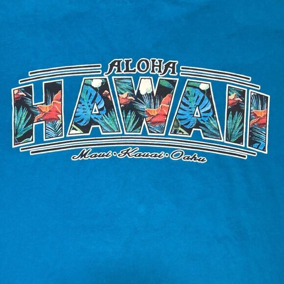 Vintage Aloha Hawaii T-Shirt Maui Kauai Oahu | 2-Sided | M - Picture 2 of 6